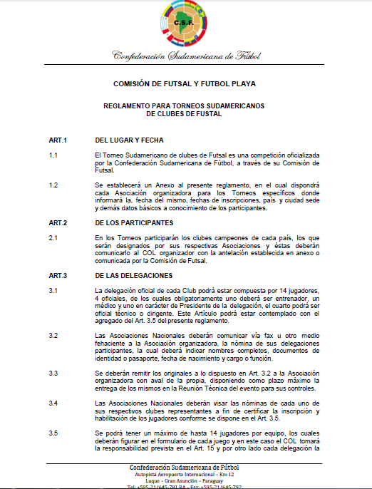 Copa Libertadores De Futsal Femenino CONMEBOL