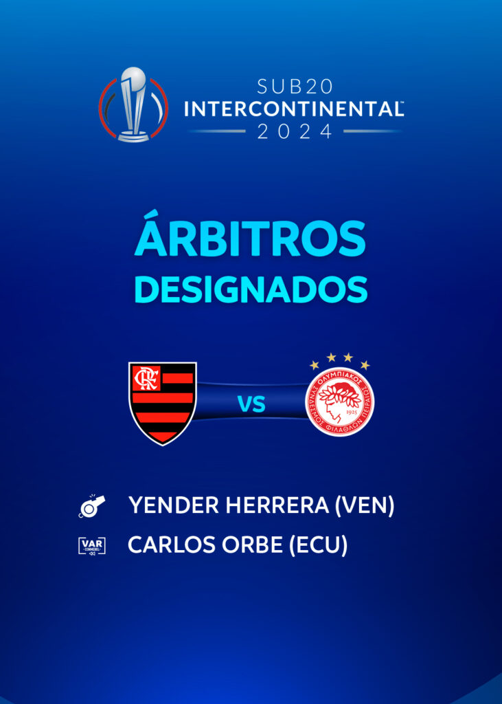 Rbitros Escalados Para O Torneio Intercontinental Sub Conmebol