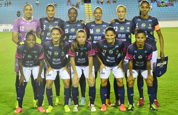 Jessica (#12 Sao Jose EC) during the Campeonato Paulista Feminino