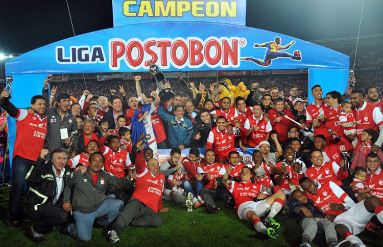 Santa Fe se titula campeón del torneo Finalización-2014 colombiano - CONMEBOL