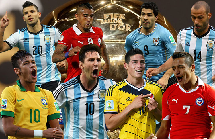 Destaque sul-americano entre candidatos ao Bola de Ouro - CONMEBOL