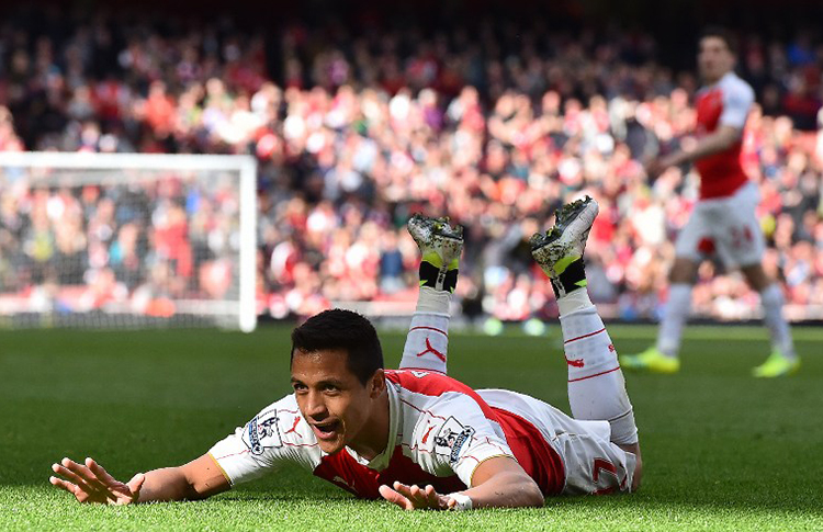 Alexis Sánchez faz gol no empate de Arsenal e Crystal Palace