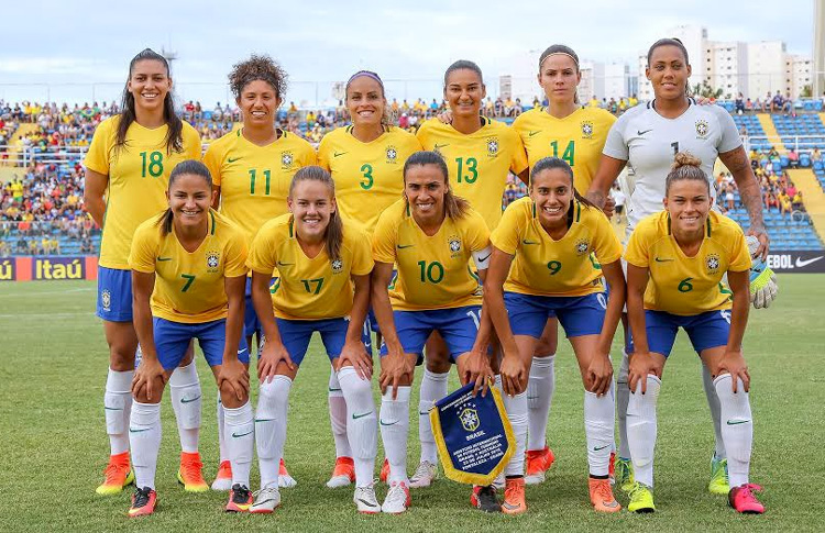 Jugadores de selección femenina de fútbol de brasil