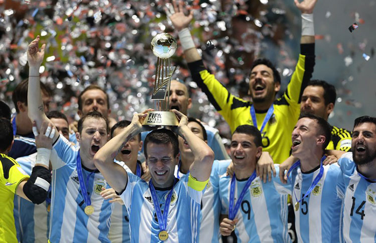 Copa Mundial de Fútsal FIFA Colombia 2016: Argentina logra su primer título al vencer 5-4 a Rusia en la final - CONMEBOL