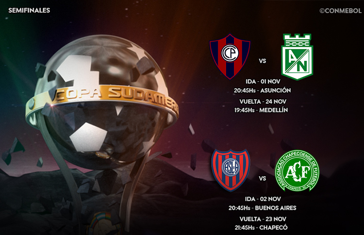 Confira a programação para os jogos da final da Copa Sul-Americana