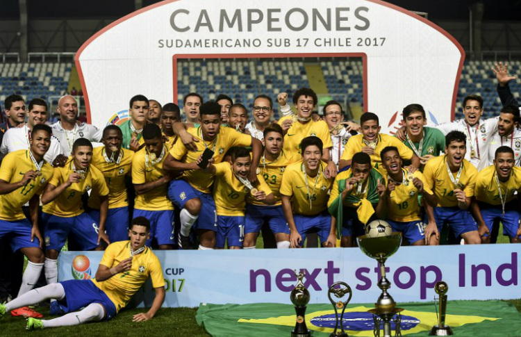 Brasil vence Argentina e é campeão sul-americano sub-17