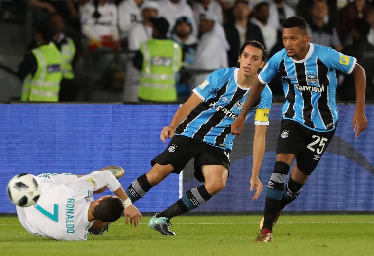 Com gol de Cristiano Ronaldo, Real Madrid vence o Grêmio na