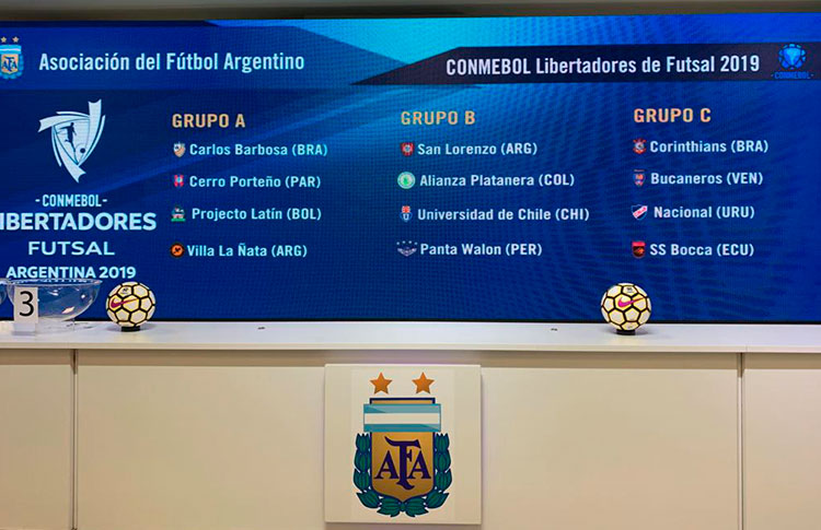 Conmebol divulga a tabela de jogos da Libertadores de Futsal - X1