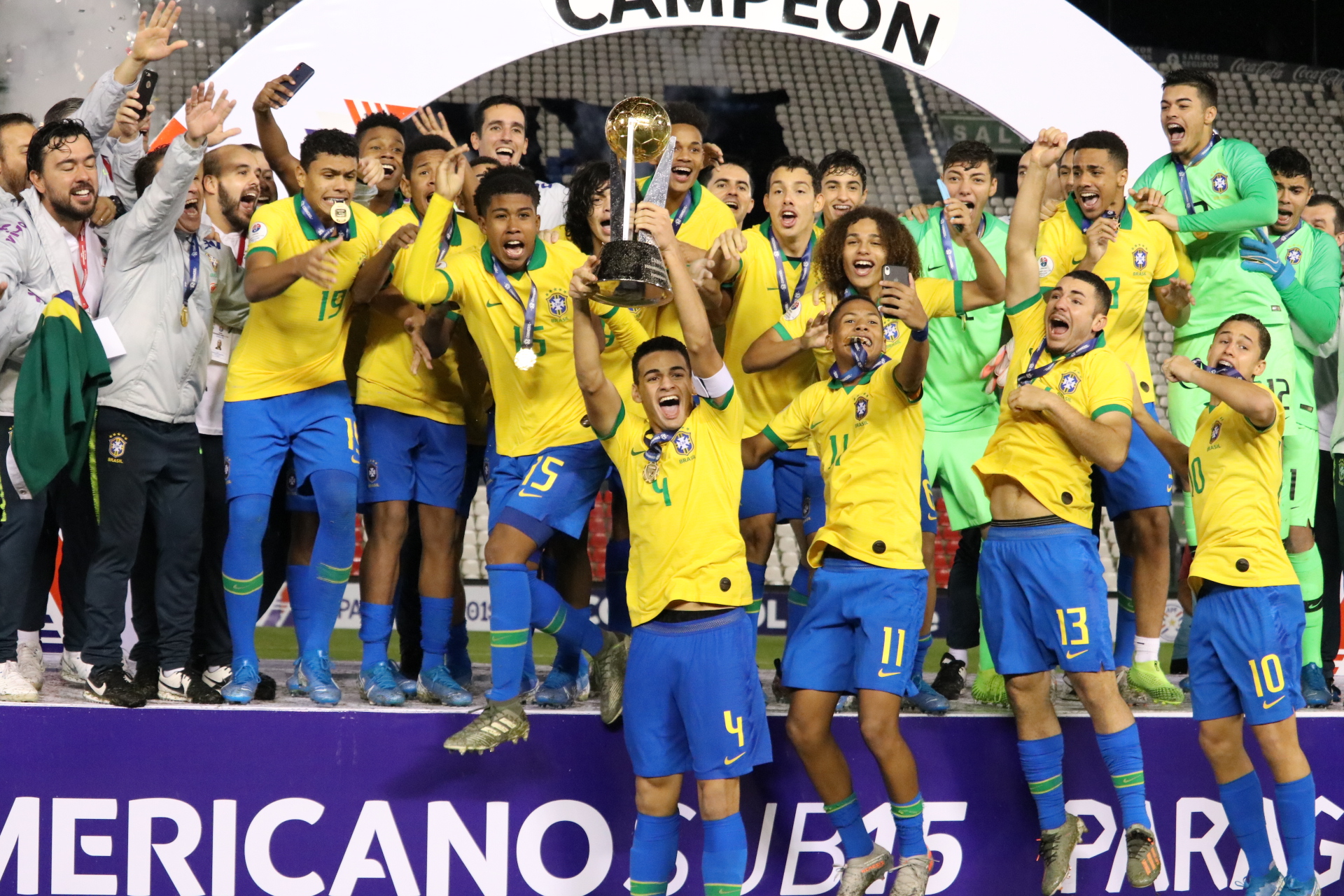 Brasil es campeón del CONMEBOL Sudamericano Sub15 CONMEBOL