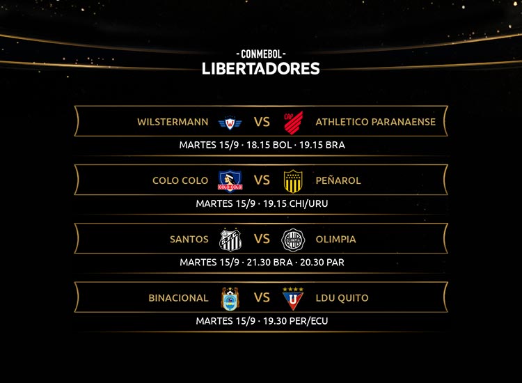 Fixture actualizado de la CONMEBOL Libertadores CONMEBOL