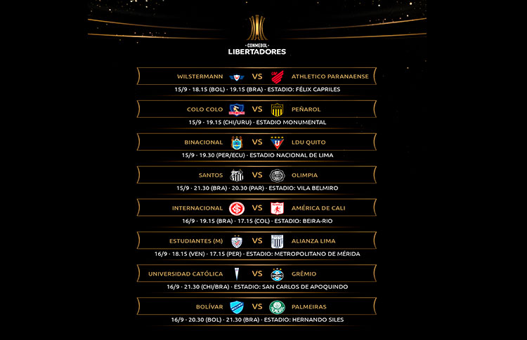 de Partidos actualizado de la CONMEBOL Libertadores 2020 - CONMEBOL
