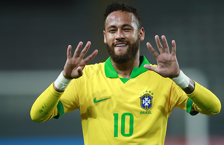 Neymar, el segundo máximo de la selección de Brasil -