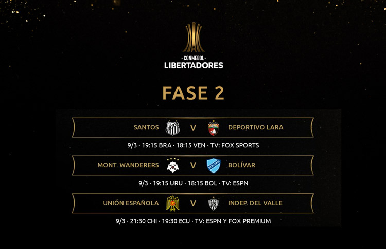 ¿Cuál es la fase 2 de la Copa Libertadores?