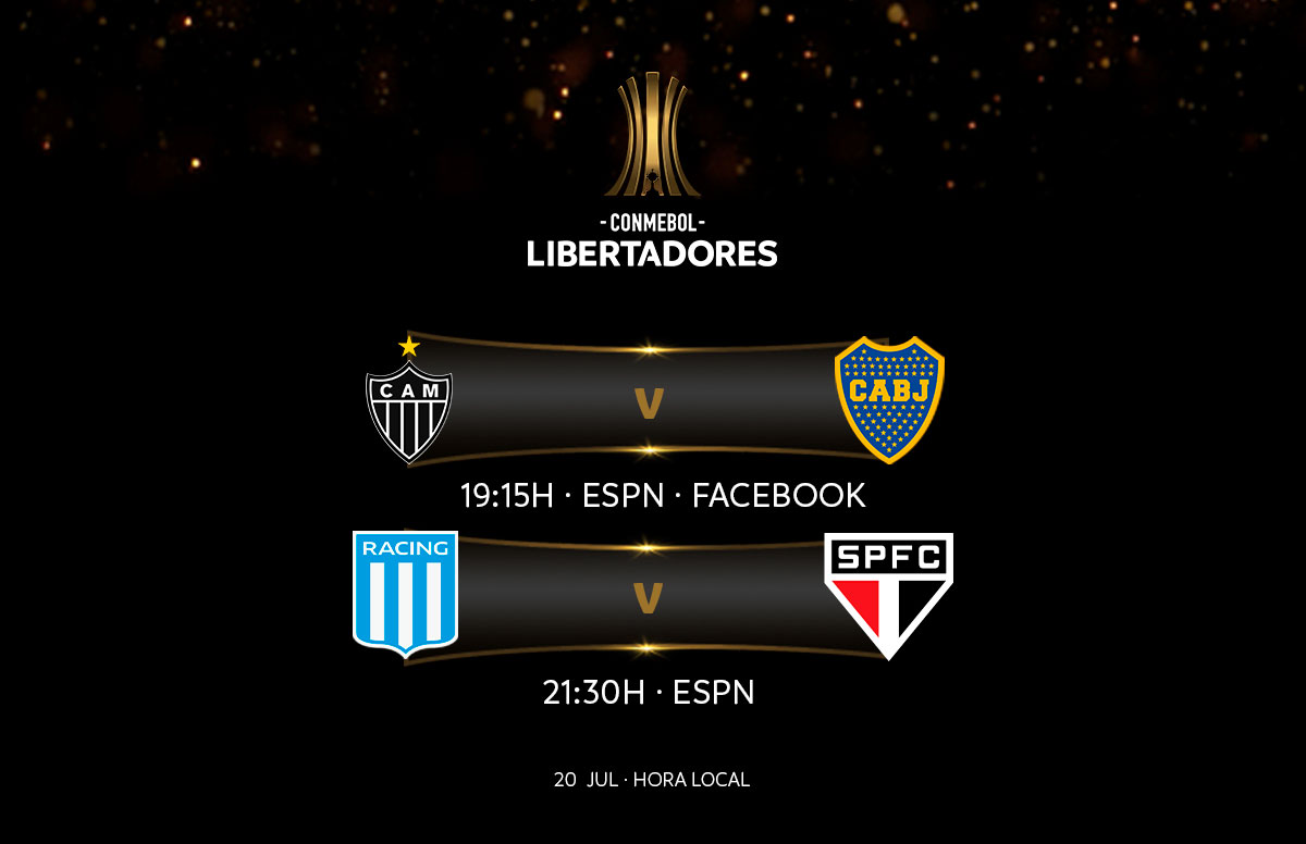 RACING CLUB x BOCA JUNIORS - CONMEBOL Libertadores da América (Quartas de  Final)