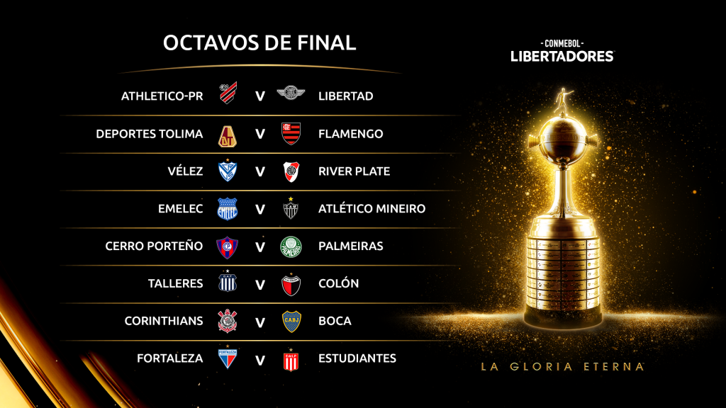 Conmebol sorteia jogos das oitavas de final da Libertadores e Sul-Americana  – Tribuna Norte Leste