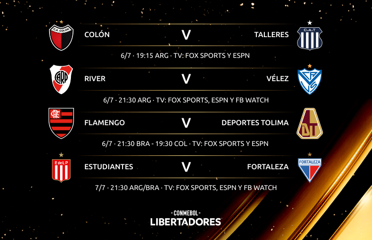 Os jogos das oitavas de final da Copa Libertadores 2022