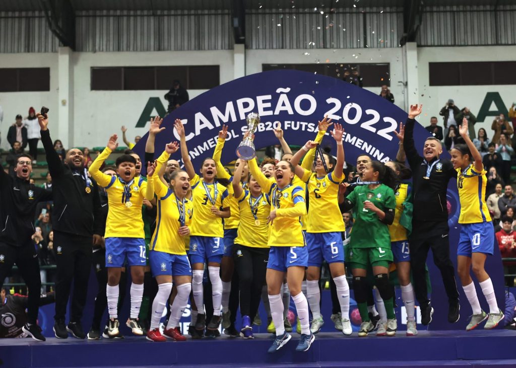 Brasil campeón invicto la CONMEBOL Sub20 Futsal Femenina - CONMEBOL