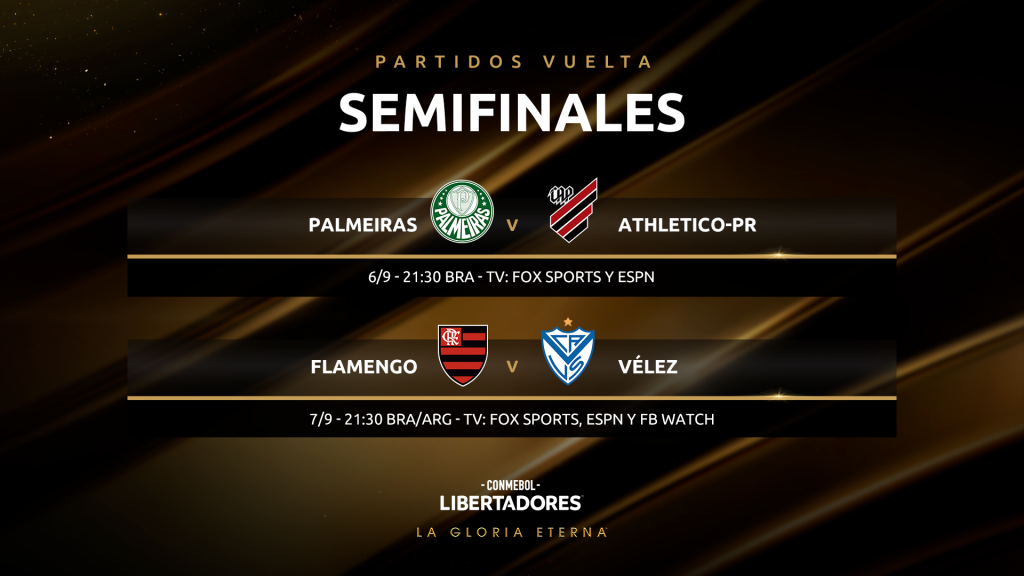 Os próximos jogos de Flamengo e Palmeiras até a semifinal da Libertadores