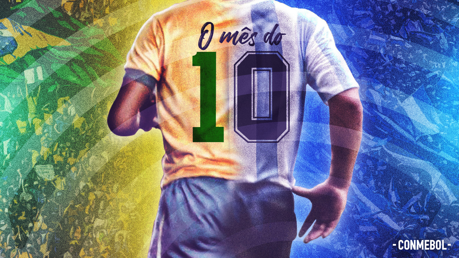 Outubro, mês do 10' em homenagem a Pelé e Maradona - CONMEBOL