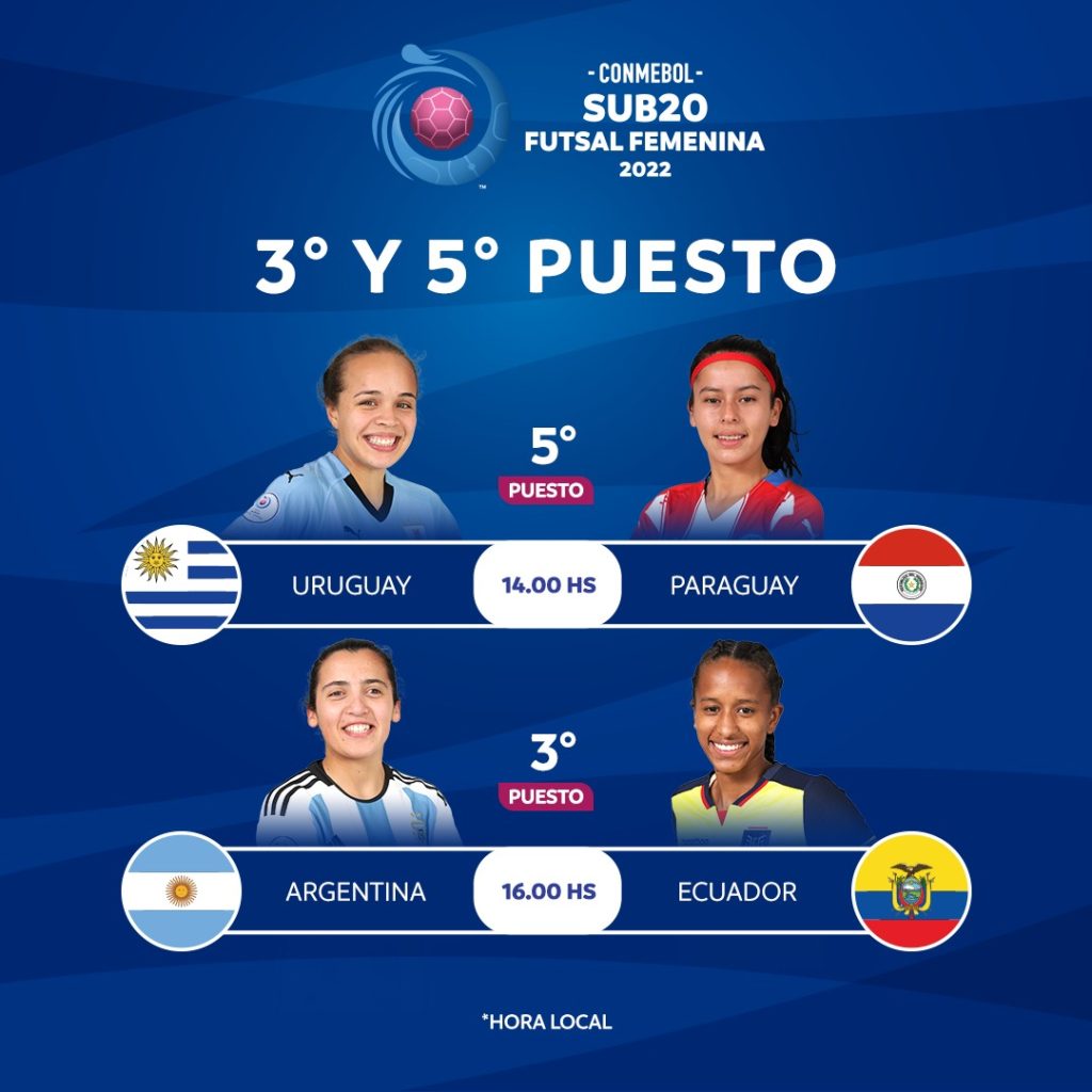 Brasil e Colômbia definirão o título da CONMEBOL Sub-20 de Futsal