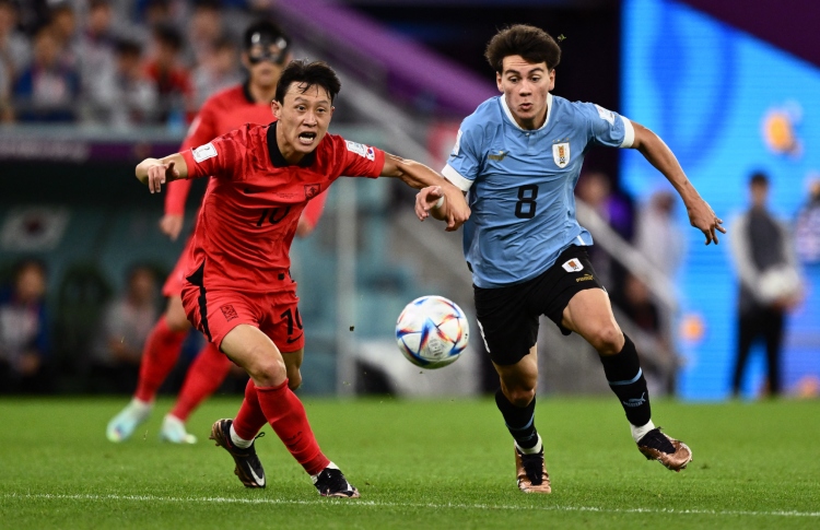 Uruguay y su decepcionante empate contra Corea del Sur en Qatar