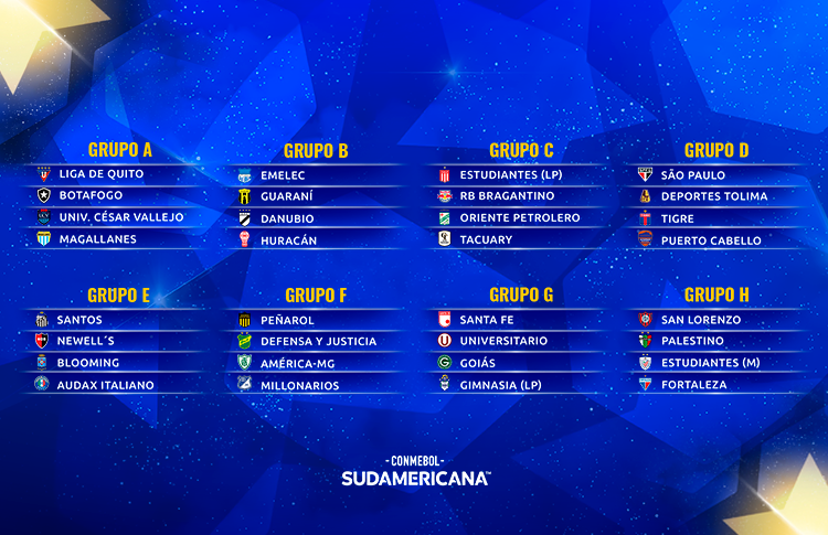 Confira os times classificados para a Fase de Grupos da CONMEBOL  Sudamericana - CONMEBOL