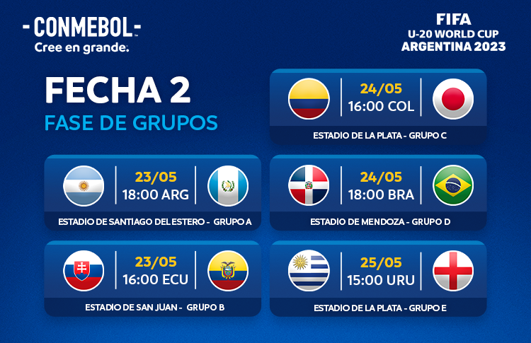 Próximos partidos del mundial