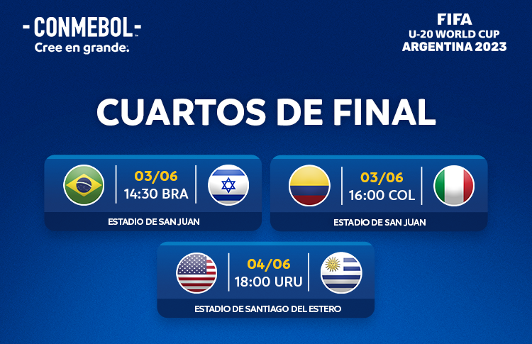 Quartas de final do Mundial sub-20, jogos, onde assistir, quando é e mais  do torneio na Argentina