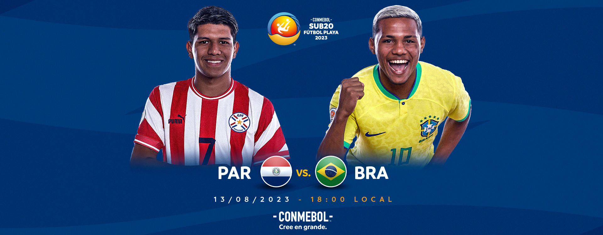 Brasil y Paraguay lideran el Sudamericano de fútbol playa, tras