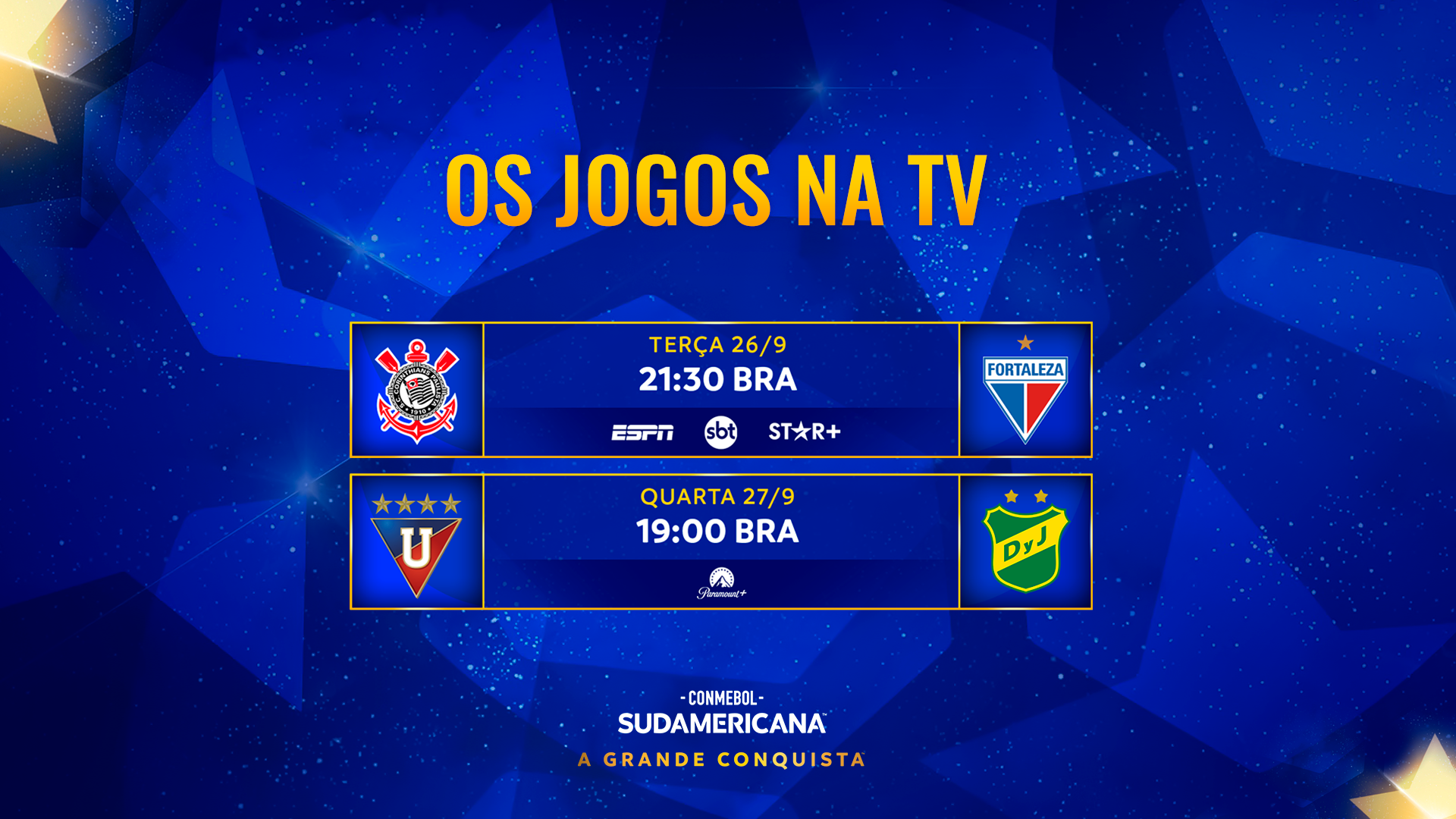 CONMEBOL Sudamericana - 🔥🏆 Agora é quartas de final! 4⃣ jogos de ida  agitam a semana na #SulAmericana. 👀🇧🇷 Único brasileiro classificado, o  Esporte Clube Bahia recebe o Club Defensa y Justicia