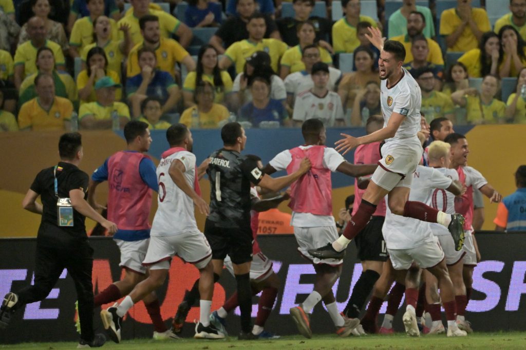 Venezuela le empató a Brasil como visitante con un golazo en el