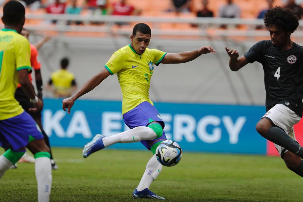 Brasil ganha por 9 a 0 da Nova Caledônia, no Mundial Sub-17