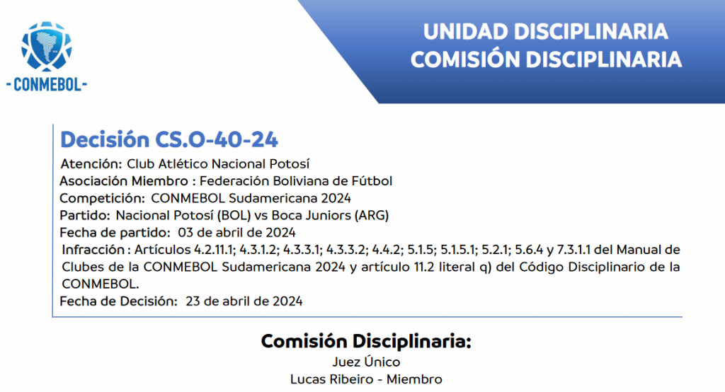 CONMEBOL - Figure 1