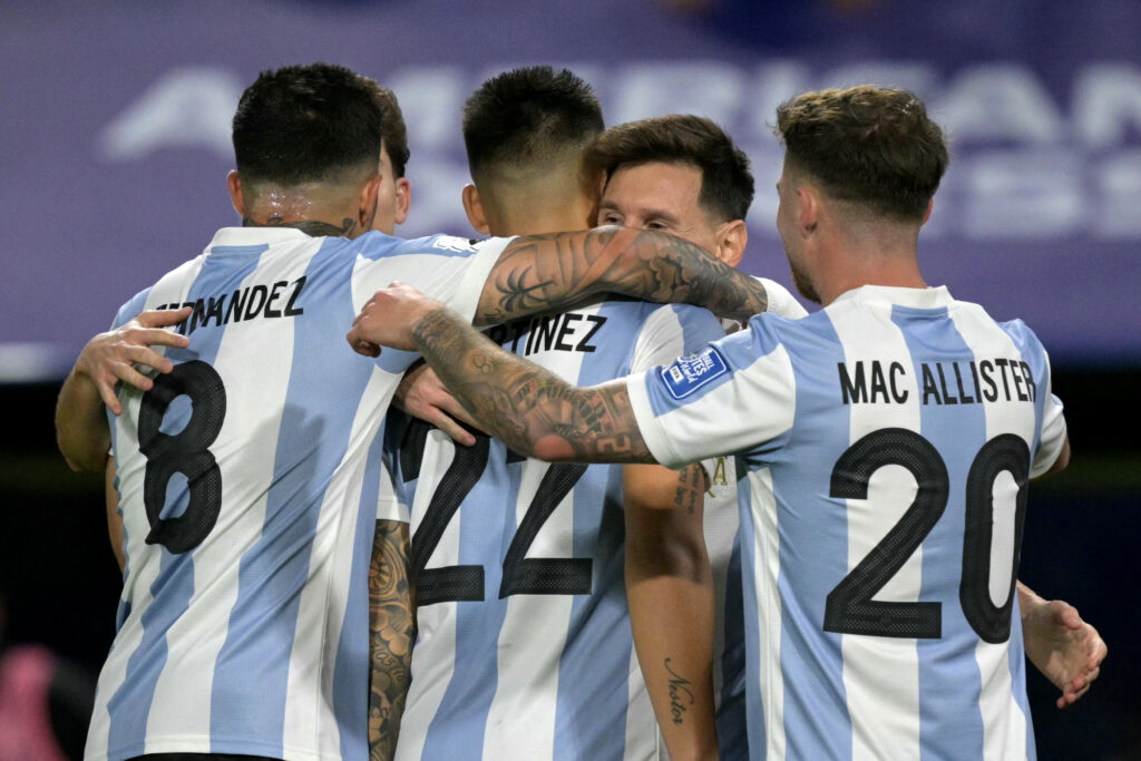 Argentina no topo da tabela CONMEBOL