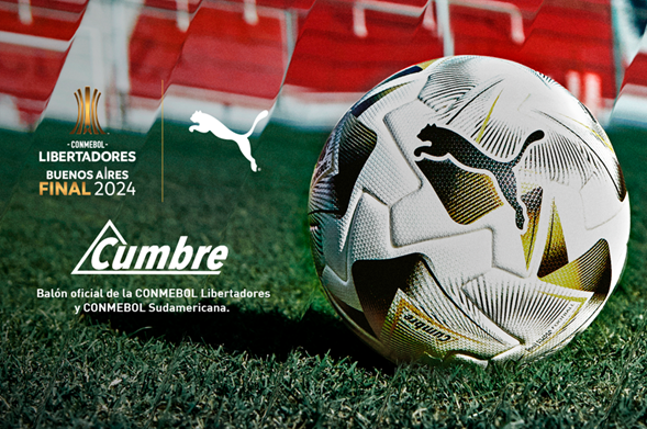 CONMEBOL y PUMA develan al balon oficial de la Final de la CONMEBOL Libertadores 2024 CONMEBOL